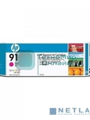 Картридж струйный HP №91 C9468A пурпурный для HP DJ Z6100 (775мл)