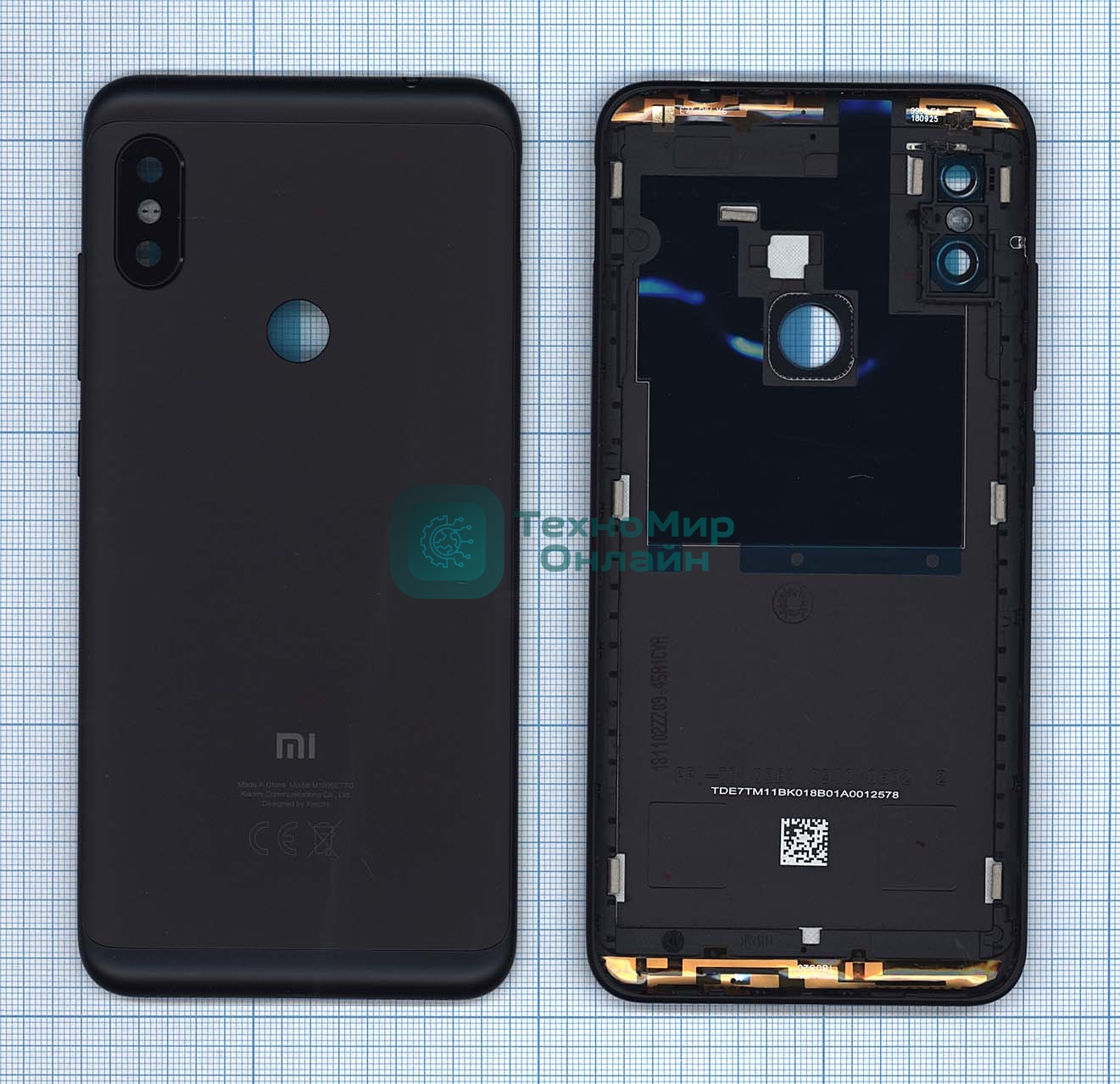 Задняя крышка для Xiaomi Redmi Note 6 Pro черный