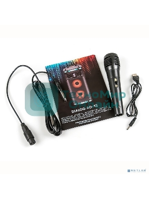 Караоке с микрофоном Dialog Oscar AO-12 1.0, 30W RMS, BT+FM+USB+SD+LED