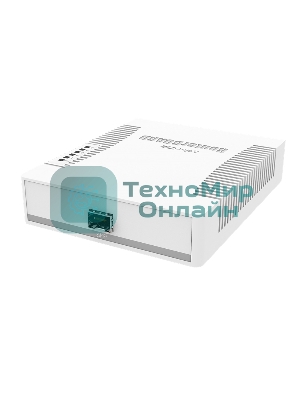 Коммутатор сетевой MikroTik RB260GS RouterBOARD 260GS 5-port Gigabit smart switch with SFP cage, SwOS, plastic case, PSU