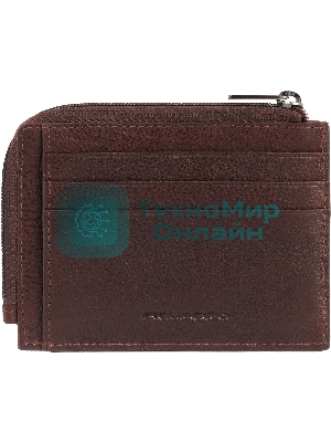 Чехол для кредитных карт Piquadro Carl PP4822S129R/TM темно-коричневый натур.кожа