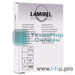 Пленка для ламинирования Lamirel LA-78663 (75х105 мм, 125 мкм, 100 шт.)