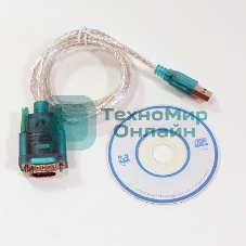 Кабель AM/Com port 9pin 1.2м VCOM адаптер USB -> RS232, DE9P (добавляет в систему новый COM порт), VUS7050