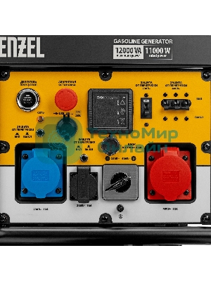Электрогенератор бензиновый Denzel PS-120EAD-3, 12 кВт, 110 дБ, 180 кг