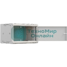 Шкаф коммутационный NTSS Премиум (NTSS-W6U6045FD) настенный 6U 570x450 мм пер. дв. металл 60 кг серый 350 мм 18 кг 220 град. 370 мм IP20 сталь