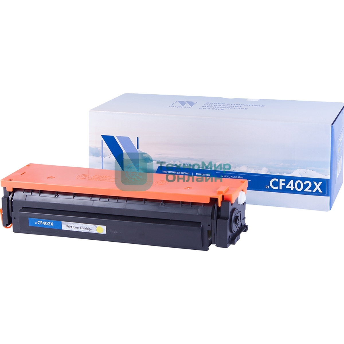 Картридж лазерный NVPrint совместимый HP CF402X Yellow для CLJ Color M252, MFP M277 (2 300k)