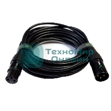 Кабель GCR 15.0m микрофонный XLR M/XLR F , черный, AL case черный, GCR-53376