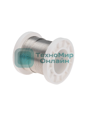 Припой Rexant ПОМ-3, 100г, Ø1мм, (олово 97%, медь 3%), бессвинцовый, ГОСТ 21931-76, катушка