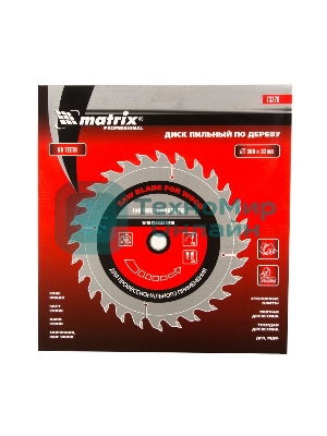 Пильный диск по дереву Matrix, ф300 х 32 мм, 60 зубьев