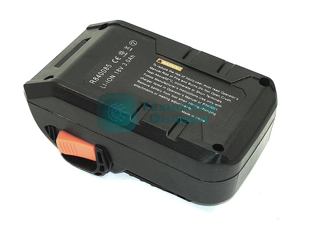 Аккумулятор для AEG/RIDGID (130383019, R84008, R840083, R840084, R840085)3.0Ah 18V LI-ion