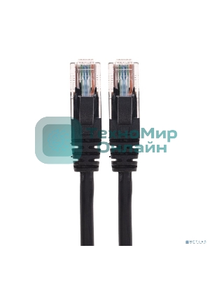 Патч-корд U/UTP Rexant cat. 6, RJ45-RJ45, неэкранированный, 26AWG, LSZH, черный, 3 м