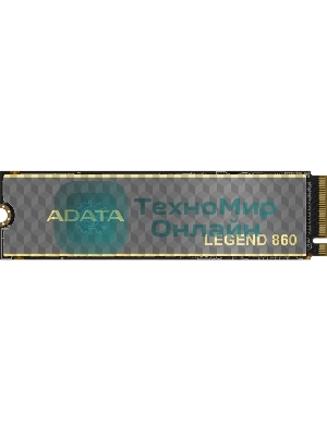 Накопитель SSD ADATA LEGEND 860, 1Tb, PCIe 4.0 x4, 2280, NVMe, R/W 6000/4000, с радиатором