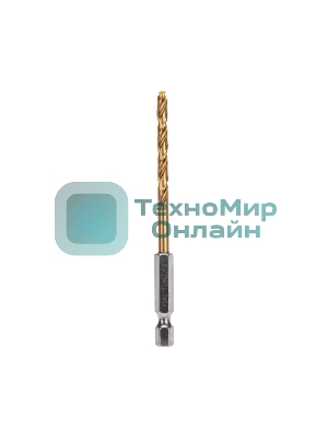 Сверло по металлу, 4,2мм, Р6М5, ТИТАН, шестигранный хвостовик (1 шт. в упаковке) DIN 338 Kranz