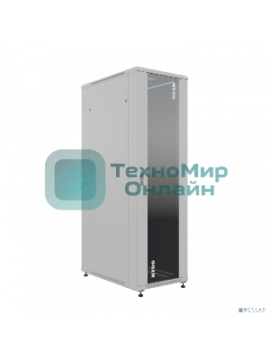 Шкаф серверный NTSS Премиум (NTSS-R42U60100GS) напольный 42U 600x1000 мм пер. дв. стекл. металл 900 кг серый IP20 сталь