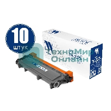 Картридж NVP совместимый NV-TN-2375T-SET10 для Brother HL-L2300DR/ HL-L2340DWR/ HL-L2360DNR/ HL-L2365DWR/ DCP-L2500DR/ DCP-L2520DWR/ DCP-L2540DNR/ DCP-L2560DWR/ MFC-L2700DWR/ MFC-L2720DWR/ MFC-L2740DWR/ MFC-L2700DNR (2600k) (10 шт)