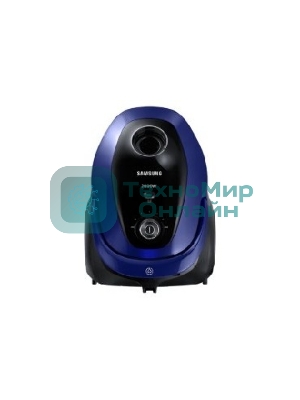 Пылесос Samsung VC20M251AWB синий, 460/2000 Вт, уборка сухая, пылесборник мешок 2.5 л