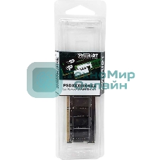 Оперативная память Patriot Signature, DDR4, 32GB (1x32 GB), 3200 MHz, CL22, SO-DIMM