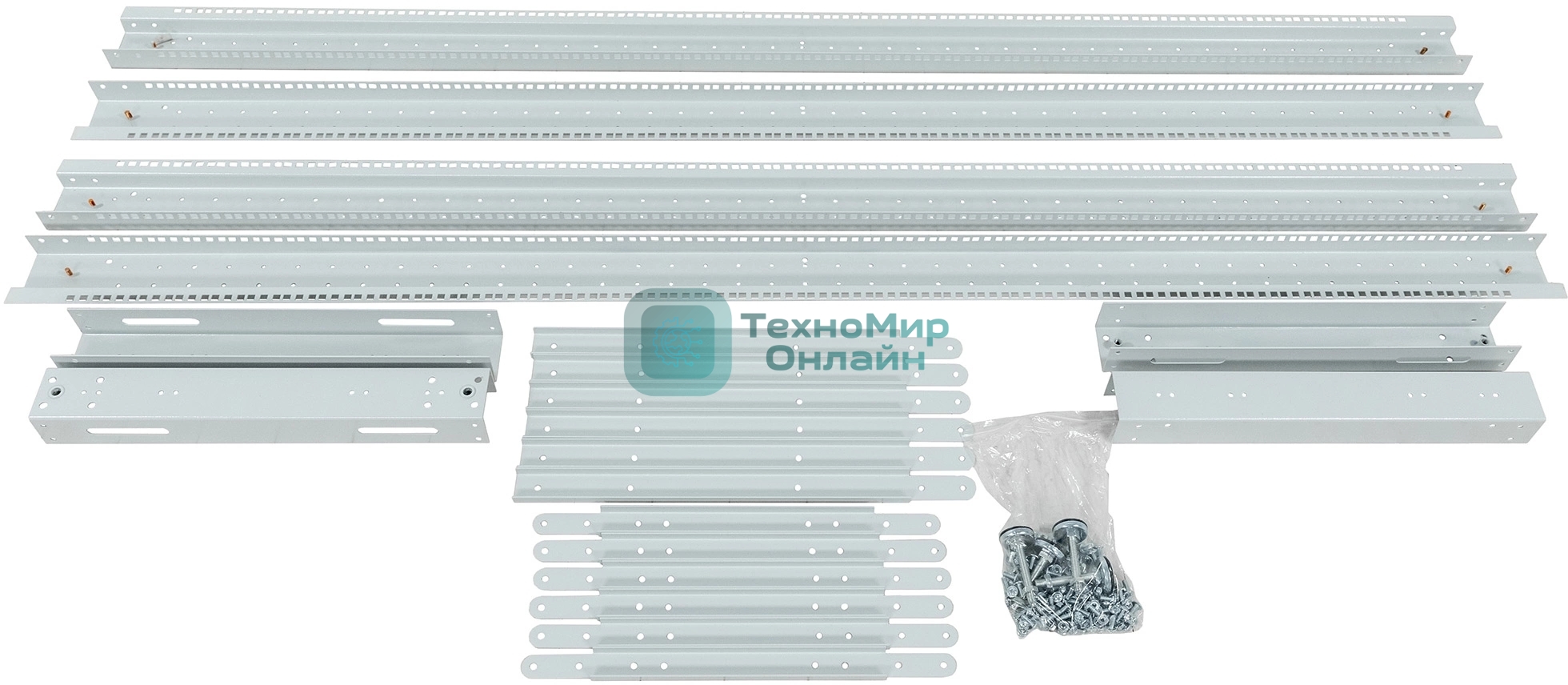 Стойка двухрамная NTSS NTSS-2POR24U/600-1000 24U 550 мм x 1000 мм 600 кг серый