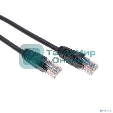 Патч-корд U/UTP Rexant cat. 6, RJ45-RJ45, неэкранированный, 26AWG, LSZH, черный, 3 м