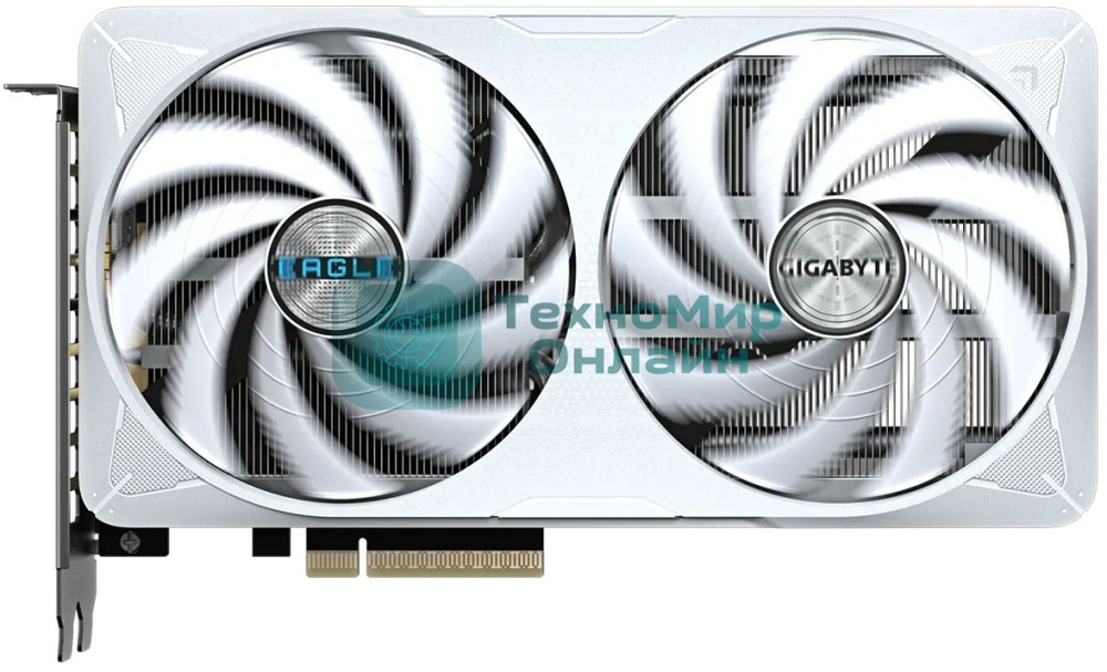 Видеокарта Gigabyte GeForce RTX 5060 Ti Eagle OC Ice, NVIDIA RTX 5060 Ti, 8 ГБ GDDR7, 128 бит, PCI-e 5.0, 1xHDMI, 3xDP, 2617 МГц