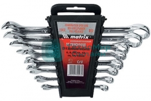 Набор комбинированных ключей Matrix (6-22 мм) 12 шт.