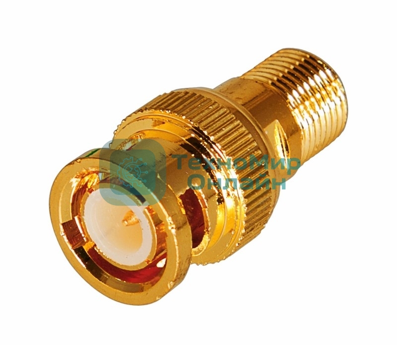 Переход гнездо F-штекер BNC GOLD Rexant