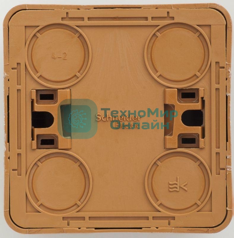 Розетка 1-м ОП Этюд Дача 16А защ. шторки с заземл. бук SchE PA16-004T
