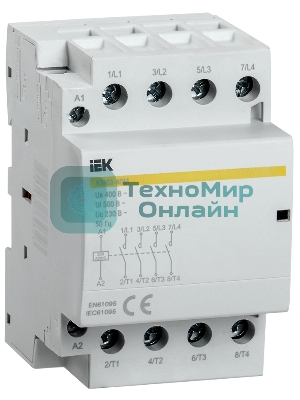 Контактор модульный КМ63-40М AC/DC IEK MKK21-63-40 IEK