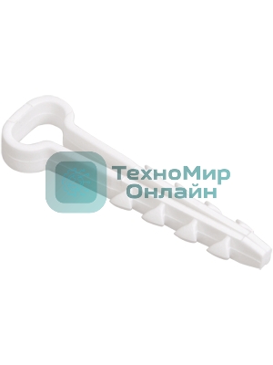 Дюбель-хомут d5х8 мм для плоского кабеля нейлон белый (уп. 100 шт) IEK UHH35-5-8-100