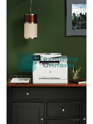 МФУ лазерное HP Color LaserJet Pro M283fdw (7KW75A), A4, цветной, печ. до 21 стр/мин., скан. до 26 стр/мин. (ч/б) 22 стр/мин. (цвет), 600 x 600 dpi (печать) 300x300dpi (скан), USB, RJ-45, Wi-Fi, Air Print, Mopria