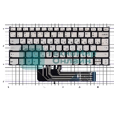 Клавиатура для ноутбука Lenovo Ideapad 530S-14ARR серебристая