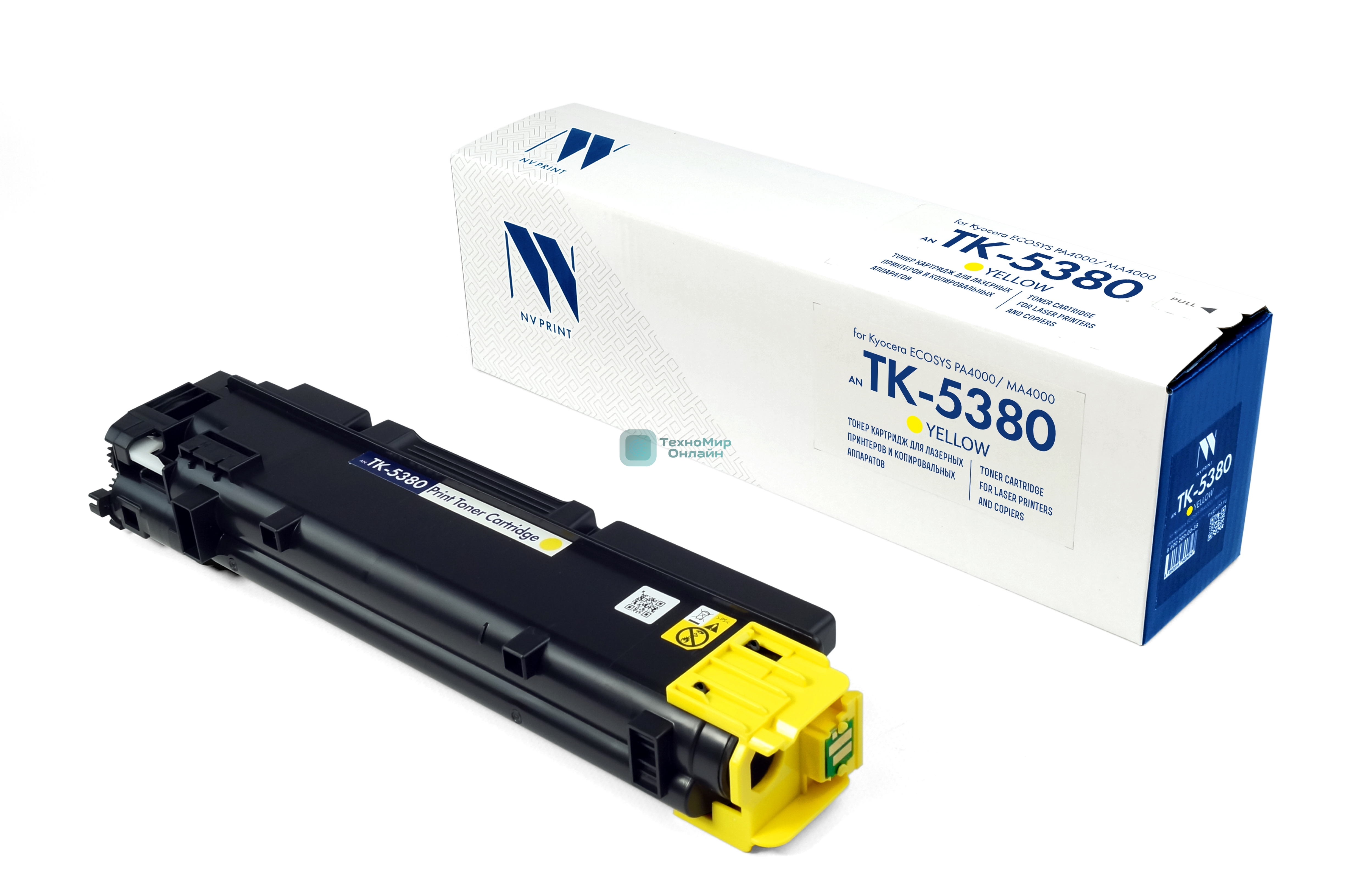 Картридж NVPrint совместимый NV-TK-5380 Yellow для Kyocera ECOSYS PA4000/MA4000 (10000k)