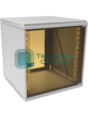 Шкаф коммутационный Suprlan (05-1206) настенный 12U 600x600 мм пер. дв. стекл направл. под закл. гайки 70 кг RAL 7035 535 мм 26.22 кг 620 мм