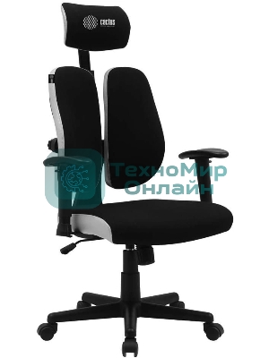 Кресло Cactus CS-CHR-MC03-BKGY черный, сетка