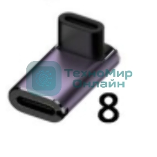 Переходник USB 4 Type-C угловой тип 7