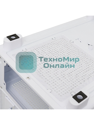 Компьютерный корпус HSPD M310, Mesh Mini-tower, белый, TG, 0.4 SPCC, 3x120мм ARGb mATX, mITX 180/280/160мм 1x2.5