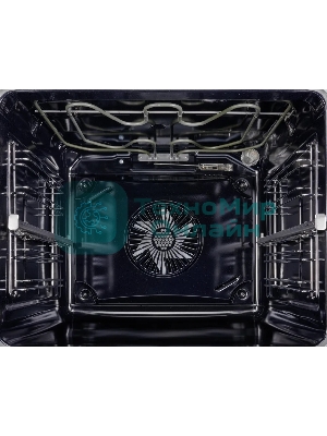 Встраиваемый духовой шкаф Kuppersberg HF 608 BX 80 л, High-Tech, 6 режимов, паровая очистка, черный, нерж. сталь