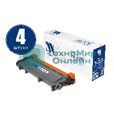 Картридж NVPrint совместимый NV-TN-2375T-SET4 для Brother HL-L2300DR/HL-L2340DWR/HL-L2360DNR/HL-L2365DWR/DCP-L2500DR/DCP-L2520DWR/DCP-L2540DNR/DCP-L2560DWR/MFC-L2700DWR/MFC-L2720DWR/MFC-L2740DWR/MFC-L2700DNR (2600k) (4 шт)