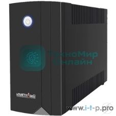 Источник бесперебойного питания Импульс Юниор 650 650 ВА/360 Вт, LED, АКБ 1х5А·ч, IEC-C13x4,черный 00-КБ001548