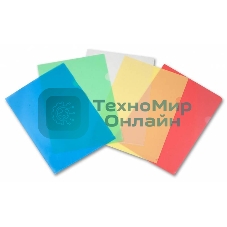 Папка-уголок Бюрократ -EE310/1GREEN A4, пластик, 0.15мм, зеленый