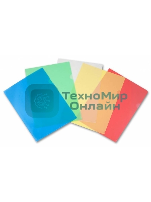 Папка-уголок Бюрократ -EE310/1GREEN A4, пластик, 0.15мм, зеленый