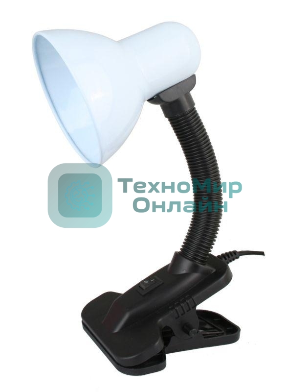 Светильник UF-320P С01 настол. прищепка 230В 60Вт E27 ЛОН бел. Ultraflash 12370