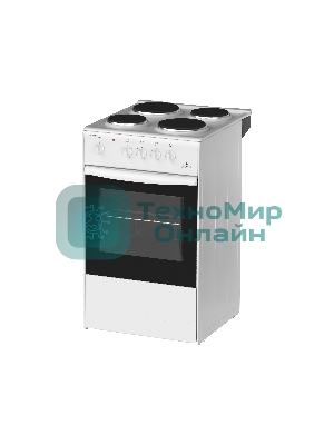 Плита электрическая Darina S EM 341 404 W белый/черный, конфорок 4 шт, духовка 50 л, 50 см x 85 см x 56 см