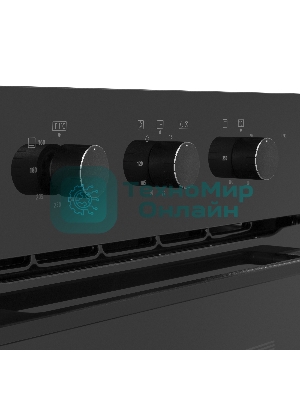 Шкаф духовой газовый с электрическим грилем Maunfeld MOGS703B2, встраиваемый