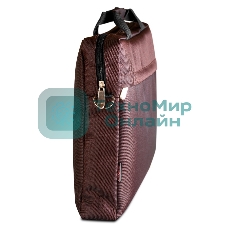 Сумка для ноутбука ExeGate EX212308RUS Start S15 Charcoal, темно-коричневая, полиэстер, для ноутбуков до 15.6