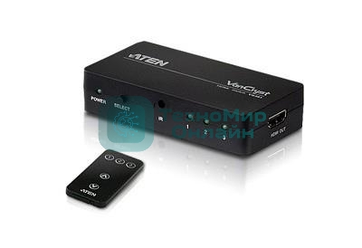 Переключатель электронный HDMI ATEN VS381-AT 3>1 телевизор/панель/монитор/проектор, без шнуров, (1920x1200 60Hz;480P/720P/1080i/1080P;HDMI 1.3/HDCP