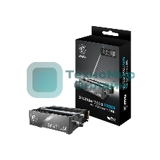 Накопитель SSD MSI 4Tb SPATIUM M580 FROZR,M.2(22x80мм), NVMe, PCIe 5.0 x4, 3D TLC, R/W 14100/12600, IOPs -/-, DRAM buffer 8192, TbW 3000, DWPD 0.38, with Heat Spreader (5 лет)