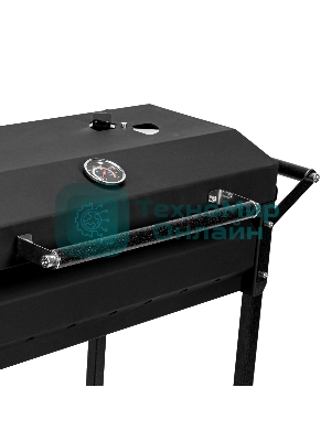 Мангал Palisad Camping на колесах с крышкой-барбекю, 662х390х920, сталь 2 мм, термометр, кочерга