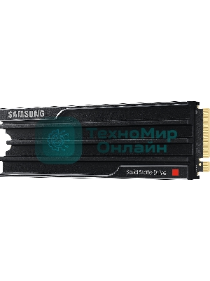 Накопитель SSD 2Tb Samsung 9100 PRO, M.2, PCI-E 5.0 x4, TLC 3D NAND R/W - 14700 (14800)/13400 (13300) Mb/s с радиатором