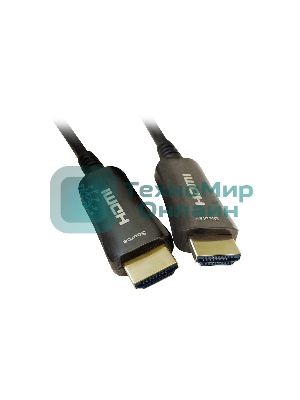 Кабель аудио-видео Digma HDMI 2.0 AOC HDMI (m)/HDMI (m) 50м. позолоченные контакты черный
